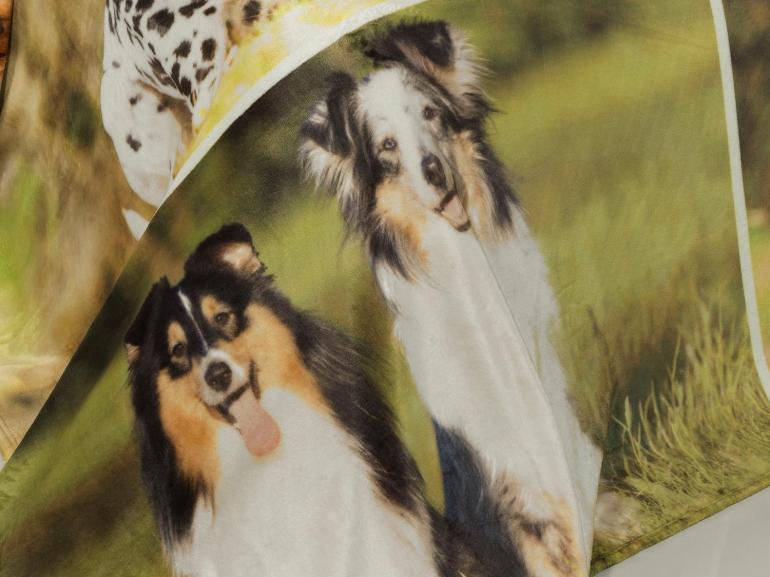 Cobertor Avulso Queen Flanelado com Estampa Digital 300 gramas/m - Dogs Garden - Dui Design