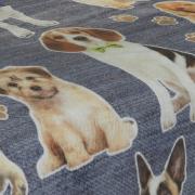 Cobertor Avulso King Flanelado com Estampa Digital 260 gramas/m² - Dogs Jeans - Dui Design