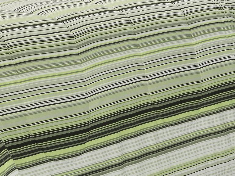 Jogo de Cama Solteiro 150 fios - Doha Cinza e Verde - Dui Design