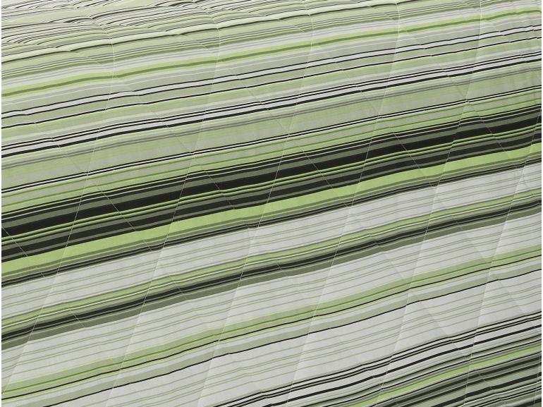 Enxoval Solteiro com Cobre-leito 5 peas 150 fios - Doha Cinza e Verde - Dui Design