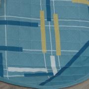 Kit: 1 Cobre-leito Solteiro + 1 Porta-travesseiro 150 fios - Dom Azul - Dui Design