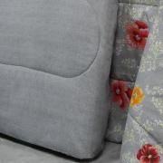 Enxoval King com Edredom 5 peas Percal 180 fios - Dora Cinza - Dui Design