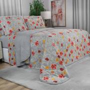 Enxoval King com Cobre-leito 7 peas Percal 180 fios - Dora Cinza - Dui Design