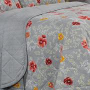 Enxoval King com Cobre-leito 7 peas Percal 180 fios - Dora Cinza - Dui Design