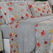 Enxoval King com Cobre-leito 7 peas Percal 180 fios - Dora Cinza - Dui Design