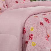 Edredom King Percal 180 fios - Dora Rosa - Dui Design