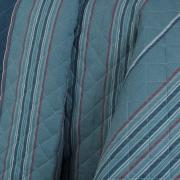 Kit: 1 Cobre-leito Casal + 2 Porta-travesseiros 150 fios - Duncan Azul - Dui Design