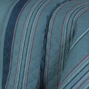 Kit: 1 Cobre-leito Casal + 2 Porta-travesseiros 150 fios - Duncan Azul - Dui Design