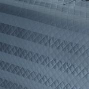 Kit: 1 Cobre-leito Solteiro + 1 porta-travesseiro Cetim 300 fios 100% Algodo - Duo Azul ndigo - Dui Design