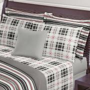 Jogo de Cama Casal 150 fios 100% Algodo - Dustin - Santista
