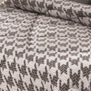 Edredom Solteiro - Plush Pied de Poule Grafite - Hedrons