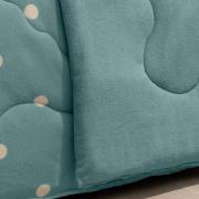 Edredon Solteiro Dupla-face Plush de Microfibra - Po Oceano - Hedrons