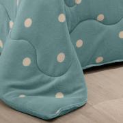 Edredon Solteiro Dupla-face Plush de Microfibra - Po Oceano - Hedrons