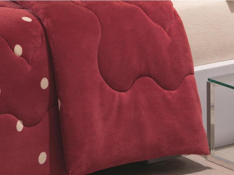 Edredom Casal - Plush Po Vermelho - Hedrons
