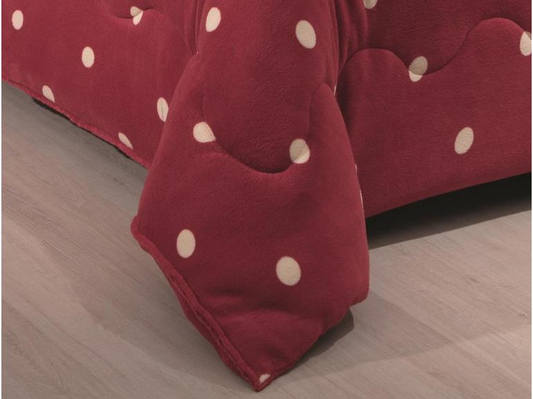 Edredom Casal - Plush Po Vermelho - Hedrons