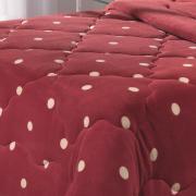 Edredom Casal - Plush Po Vermelho - Hedrons