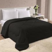 Edredom Solteiro - Plush Preto - Hedrons
