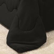 Edredom Solteiro - Plush Preto - Hedrons