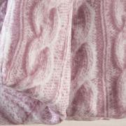 Edredom Solteiro - Plush Tricot Rosa - Hedrons