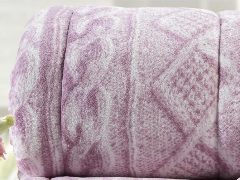 Edredom Solteiro - Plush Tricot Rosa - Hedrons