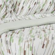 Enxoval Solteiro com Edredom 4 peas 150 fios - Elisius Verde - Dui Design