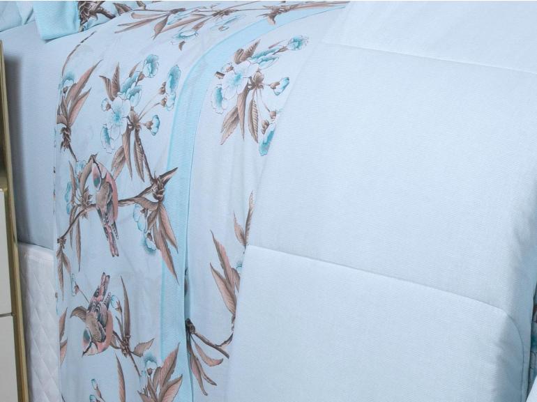 Jogo de Cama King 150 fios - Ellen Azul - Dui Design