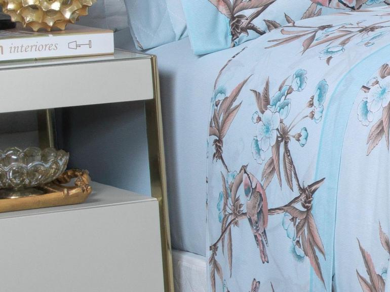 Jogo de Cama King 150 fios - Ellen Azul - Dui Design