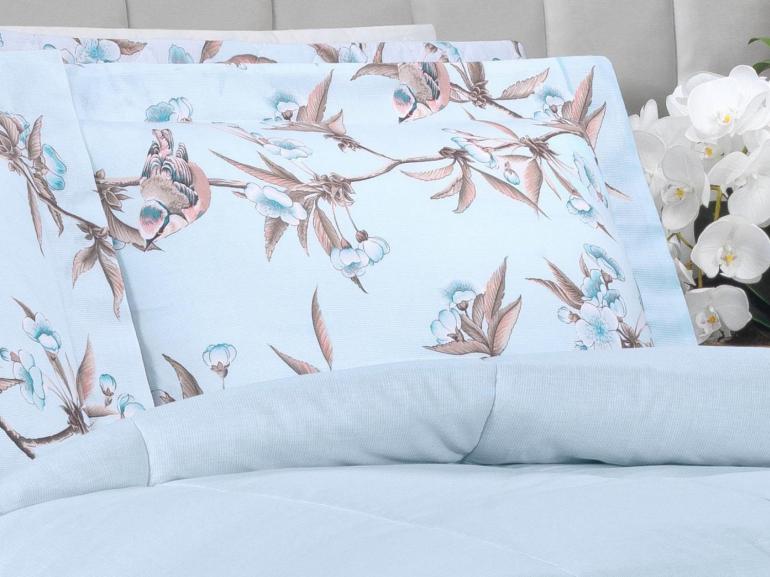 Jogo de Cama King 150 fios - Ellen Azul - Dui Design