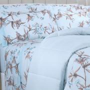 Jogo de Cama King 150 fios - Ellen Azul - Dui Design