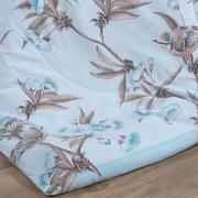 Enxoval King com Edredom 5 pe�as 150 fios - Ellen Azul - Dui Design