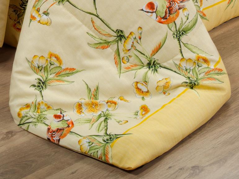 Jogo de Cama Casal 150 fios - Ellen Amarelo - Dui Design