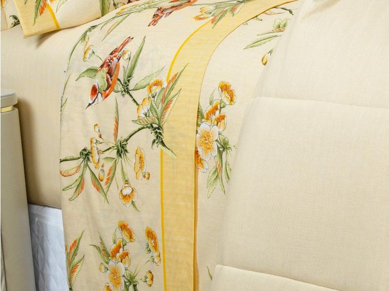 Jogo de Cama Casal 150 fios - Ellen Amarelo - Dui Design