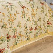 Enxoval Solteiro com Cobre-leito 5 peas 150 fios - Ellen Amarelo - Dui Design
