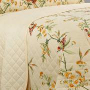 Enxoval Solteiro com Cobre-leito 5 peas 150 fios - Ellen Amarelo - Dui Design