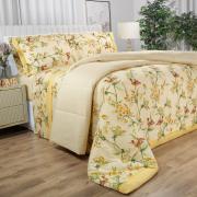 Edredom Solteiro 150 fios - Ellen Amarelo - Dui Design