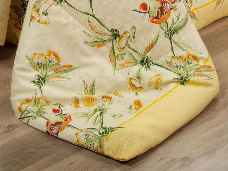 Edredom Solteiro 150 fios - Ellen Amarelo - Dui Design
