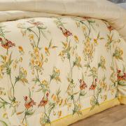 Edredom Solteiro 150 fios - Ellen Amarelo - Dui Design