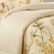 Edredom Solteiro 150 fios - Ellen Amarelo - Dui Design