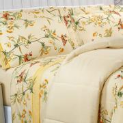 Edredom Solteiro 150 fios - Ellen Amarelo - Dui Design