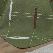 Kit: 1 Cobre-leito King Bouti de Microfibra Ultrasonic Estampada + 2 Porta-travesseiros - Enzo sage - Dui Design