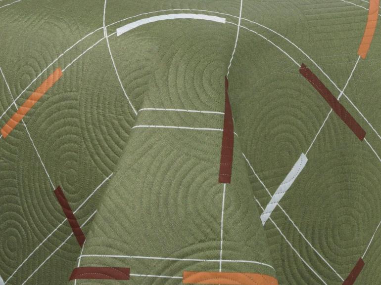 Kit: 1 Cobre-leito King Bouti de Microfibra Ultrasonic Estampada + 2 Porta-travesseiros - Enzo sage - Dui Design