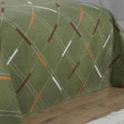 Kit: 1 Cobre-leito King Bouti de Microfibra Ultrasonic Estampada + 2 Porta-travesseiros - Enzo sage - Dui Design