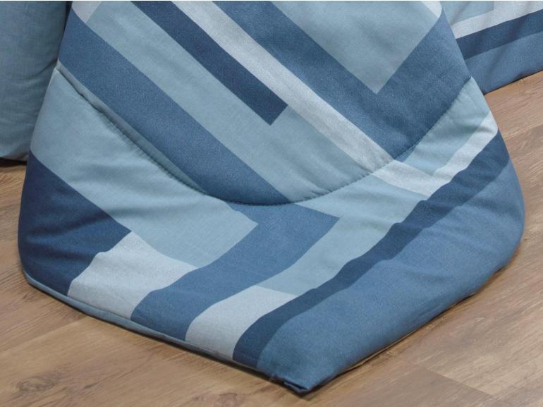 Jogo de Cama Casal 150 fios - Estocolmo Azul - Dui Design