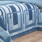 Jogo de Cama Casal 150 fios - Estocolmo Azul - Dui Design