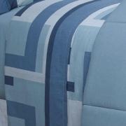 Jogo de Cama Casal 150 fios - Estocolmo Azul - Dui Design