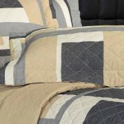 Enxoval Queen com Cobre-leito 7 peas 150 fios - Estocolmo Stone - Dui Design