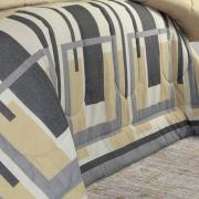 Enxoval Queen com Edredom 5 peas 150 fios - Estocolmo Stone - Dui Design