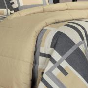 Enxoval Queen com Edredom 5 peas 150 fios - Estocolmo Stone - Dui Design