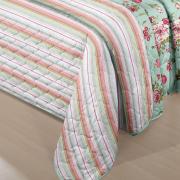 Jogo de Cama Queen 150 fios 100% Algodo - Eternity Verde Agua - Santista