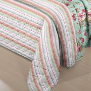 Jogo de Cama Queen 150 fios 100% Algodo - Eternity Verde Agua - Santista